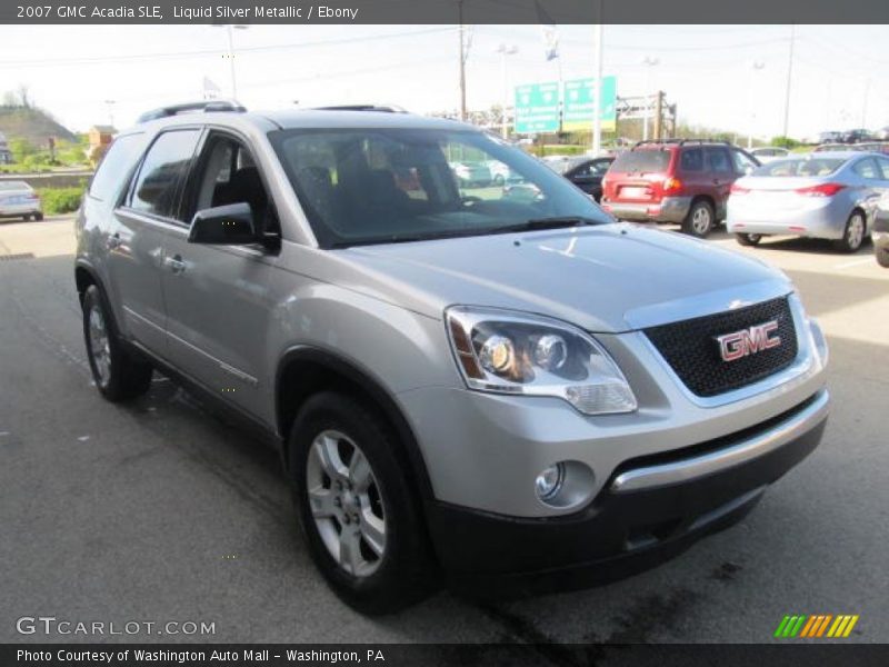 Liquid Silver Metallic / Ebony 2007 GMC Acadia SLE