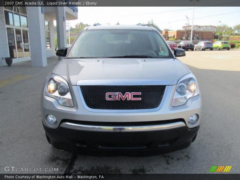 Liquid Silver Metallic / Ebony 2007 GMC Acadia SLE