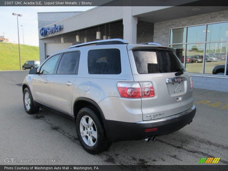Liquid Silver Metallic / Ebony 2007 GMC Acadia SLE