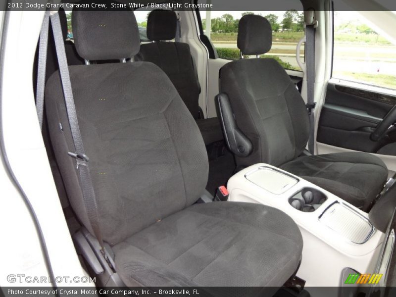 Stone White / Black/Light Graystone 2012 Dodge Grand Caravan Crew