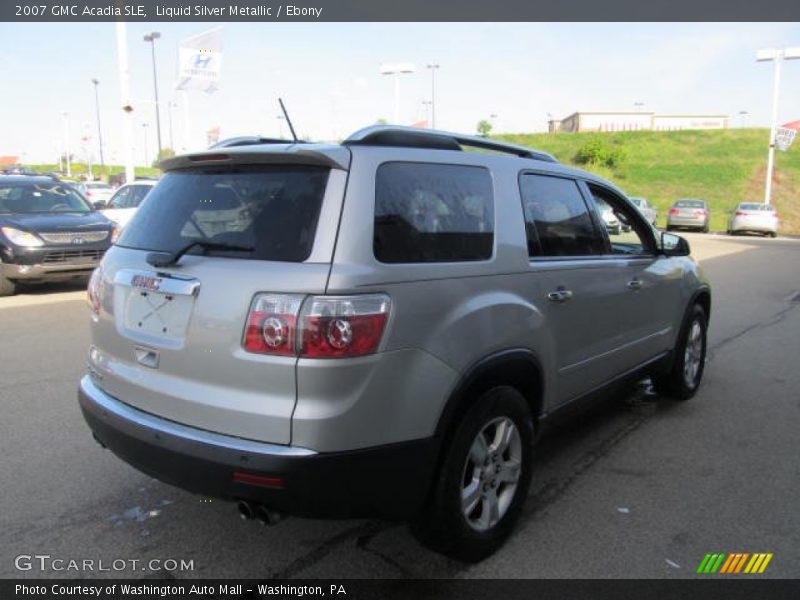 Liquid Silver Metallic / Ebony 2007 GMC Acadia SLE