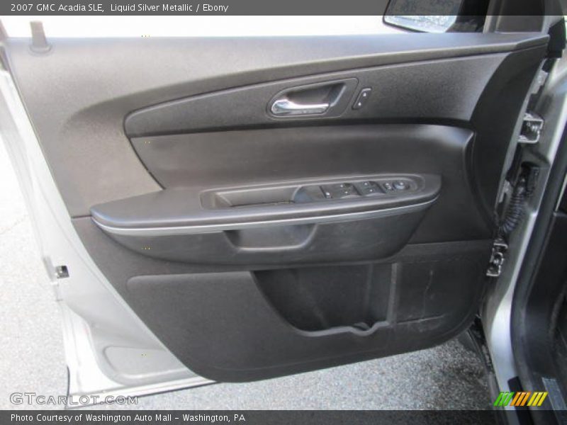 Liquid Silver Metallic / Ebony 2007 GMC Acadia SLE