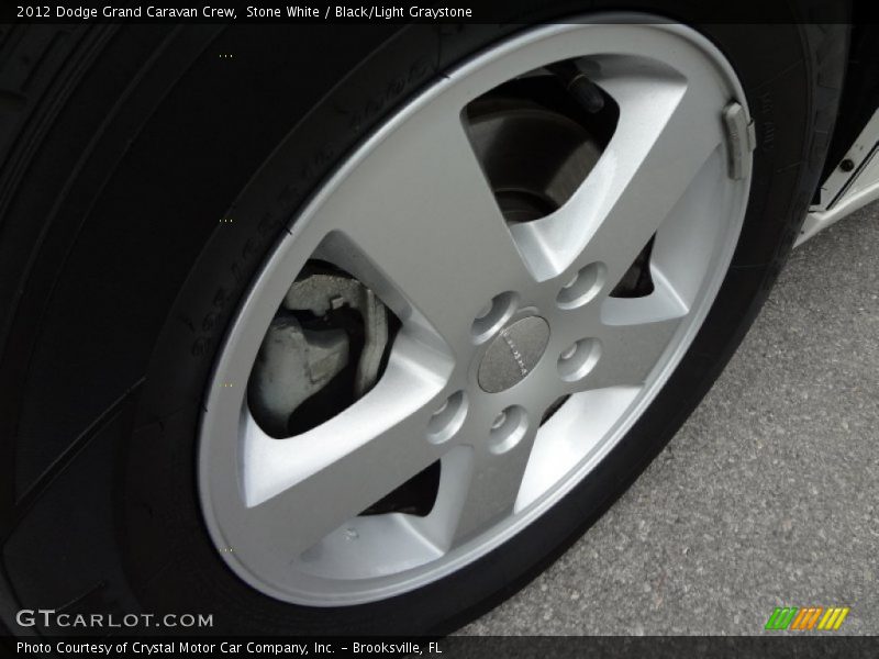 Stone White / Black/Light Graystone 2012 Dodge Grand Caravan Crew