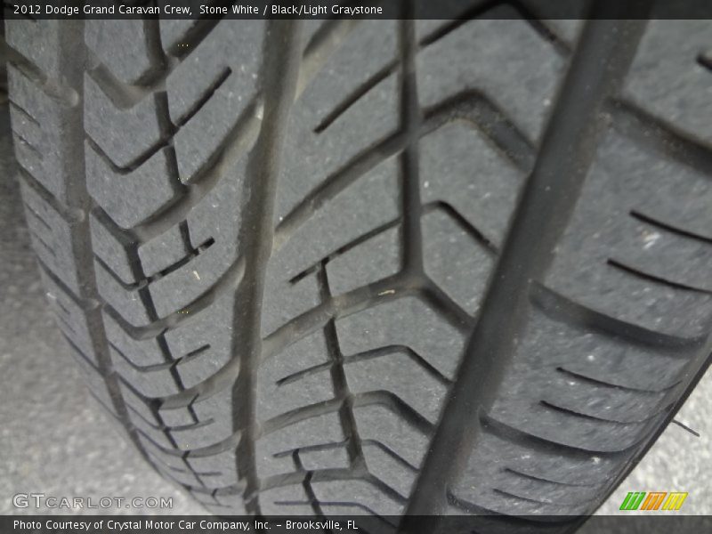 Stone White / Black/Light Graystone 2012 Dodge Grand Caravan Crew