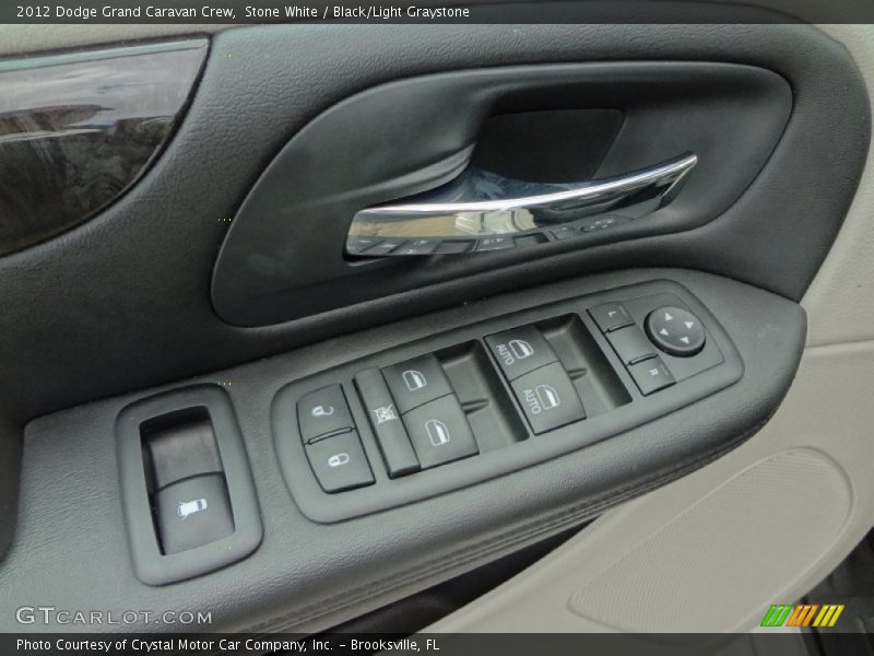 Stone White / Black/Light Graystone 2012 Dodge Grand Caravan Crew