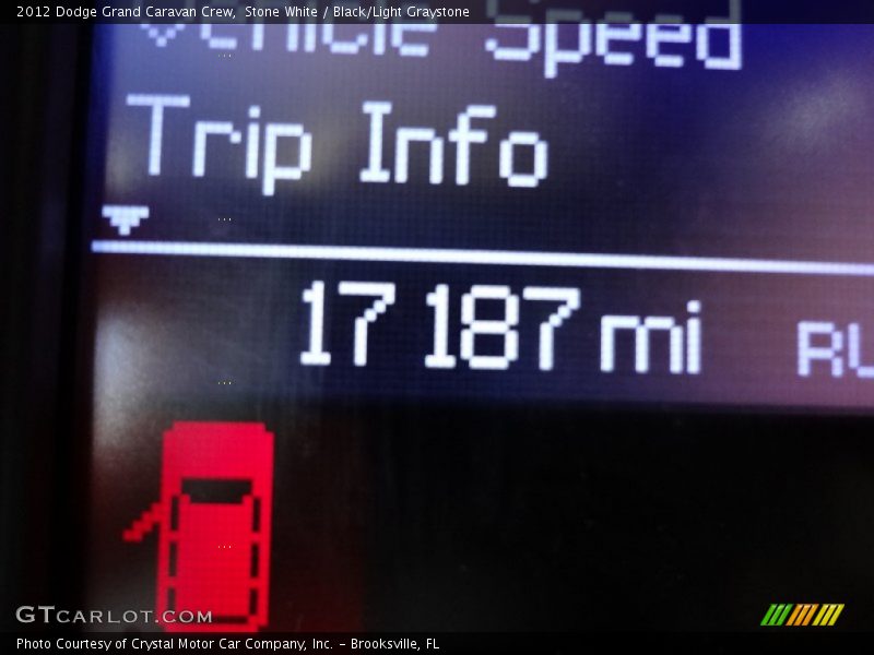 Stone White / Black/Light Graystone 2012 Dodge Grand Caravan Crew