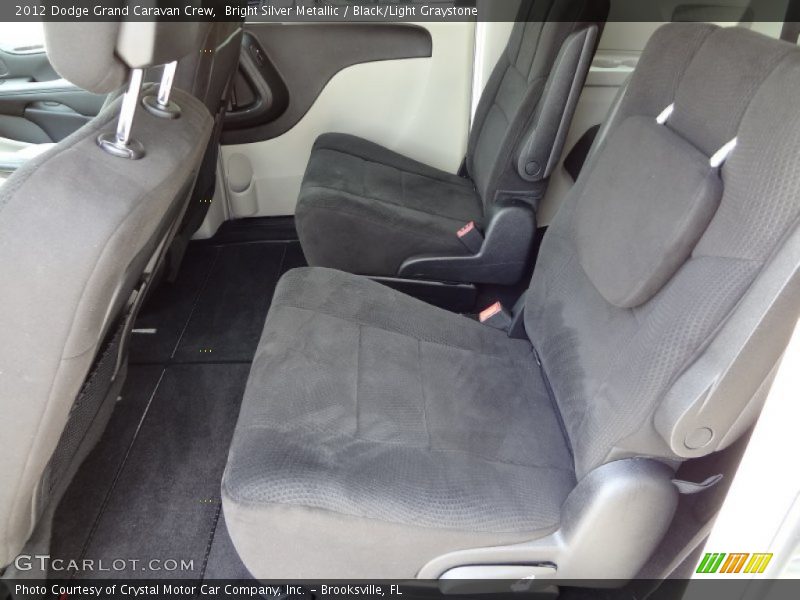 Bright Silver Metallic / Black/Light Graystone 2012 Dodge Grand Caravan Crew