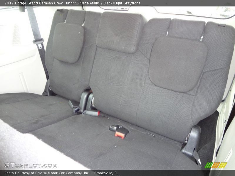 Bright Silver Metallic / Black/Light Graystone 2012 Dodge Grand Caravan Crew