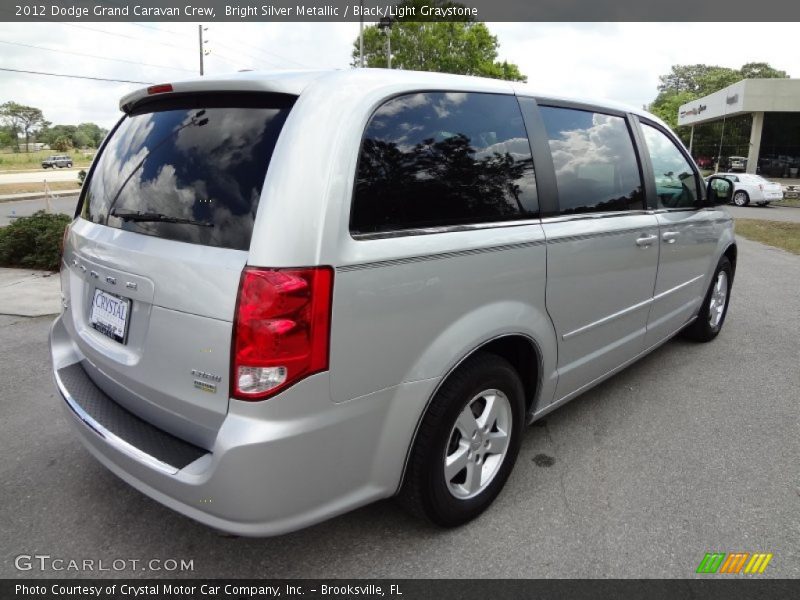 Bright Silver Metallic / Black/Light Graystone 2012 Dodge Grand Caravan Crew