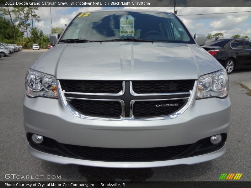 Bright Silver Metallic / Black/Light Graystone 2012 Dodge Grand Caravan Crew