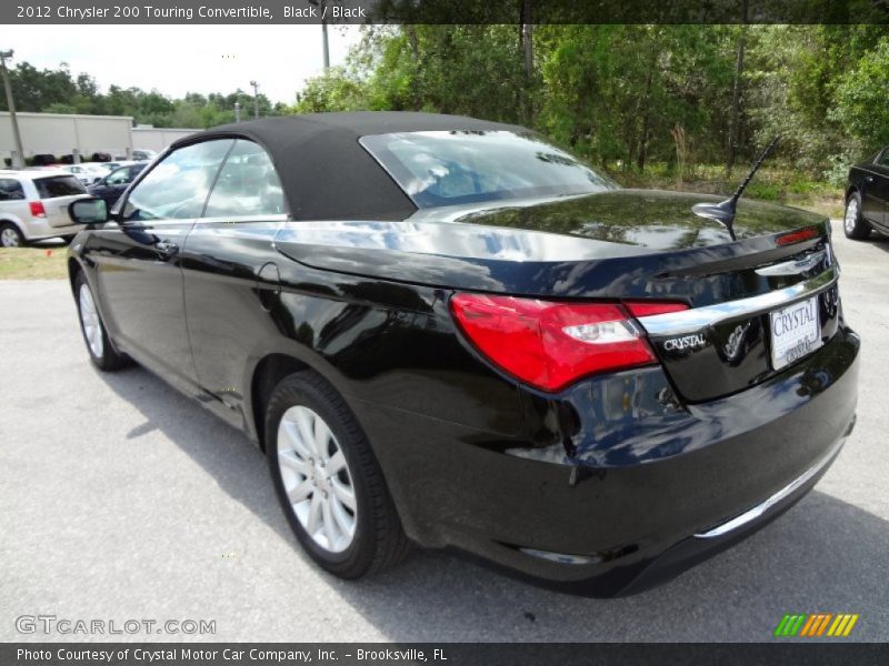 Black / Black 2012 Chrysler 200 Touring Convertible
