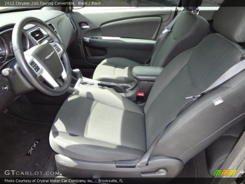 Black / Black 2012 Chrysler 200 Touring Convertible