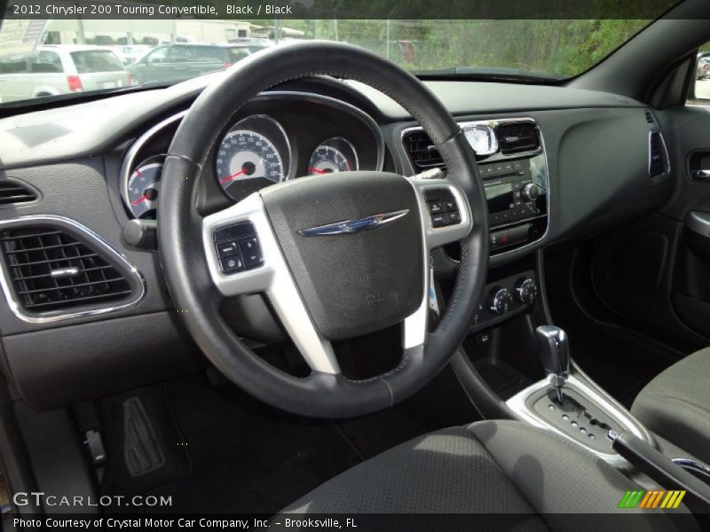 Black / Black 2012 Chrysler 200 Touring Convertible