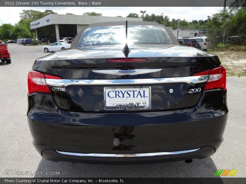 Black / Black 2012 Chrysler 200 Touring Convertible