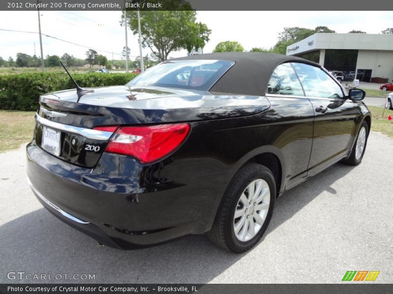 Black / Black 2012 Chrysler 200 Touring Convertible