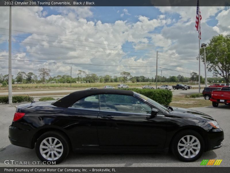 Black / Black 2012 Chrysler 200 Touring Convertible