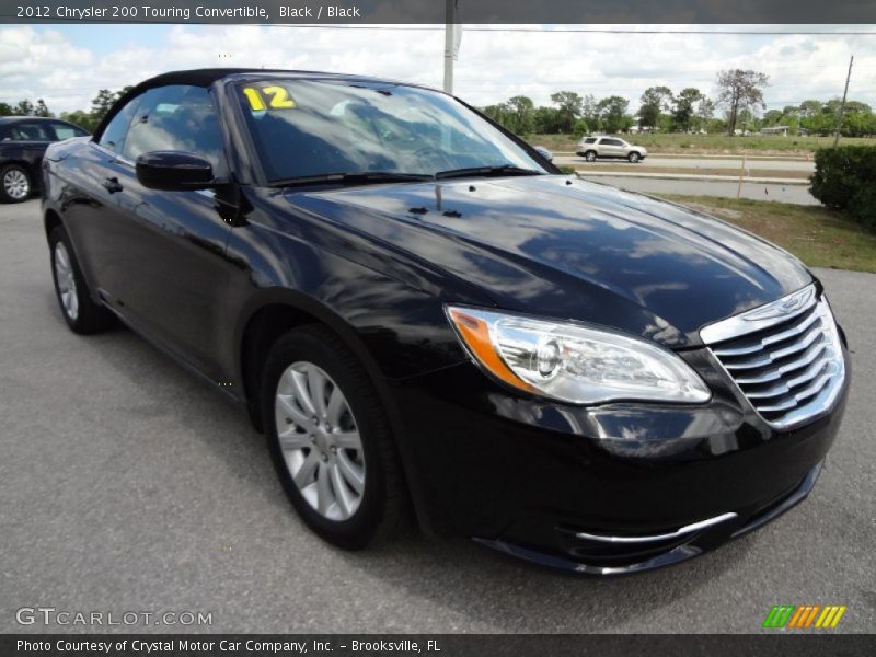 Black / Black 2012 Chrysler 200 Touring Convertible