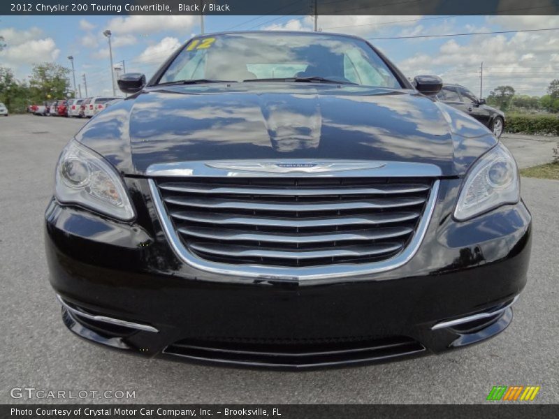 Black / Black 2012 Chrysler 200 Touring Convertible