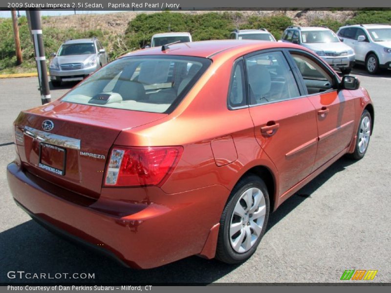Paprika Red Pearl / Ivory 2009 Subaru Impreza 2.5i Sedan