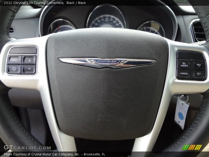 Black / Black 2012 Chrysler 200 Touring Convertible