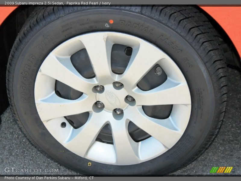 Paprika Red Pearl / Ivory 2009 Subaru Impreza 2.5i Sedan