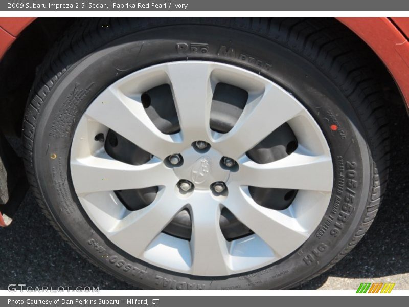 Paprika Red Pearl / Ivory 2009 Subaru Impreza 2.5i Sedan
