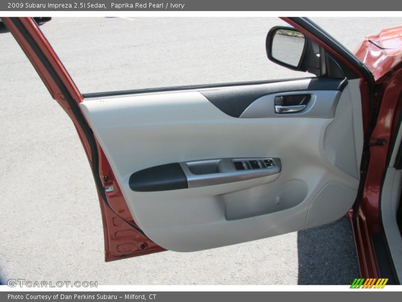 Paprika Red Pearl / Ivory 2009 Subaru Impreza 2.5i Sedan