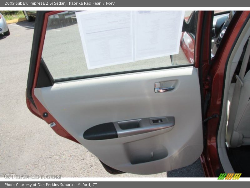 Paprika Red Pearl / Ivory 2009 Subaru Impreza 2.5i Sedan