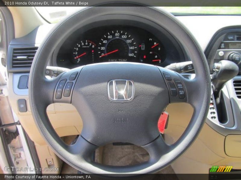 Taffeta White / Beige 2010 Honda Odyssey EX