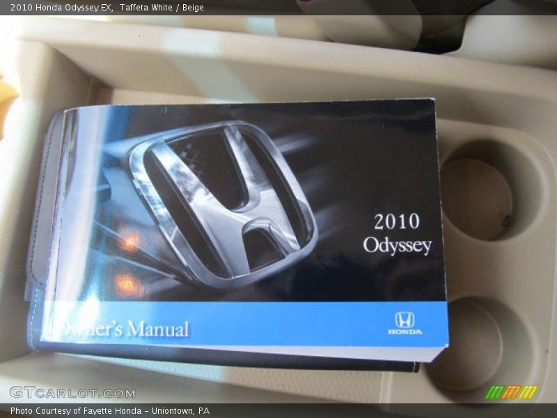 Taffeta White / Beige 2010 Honda Odyssey EX