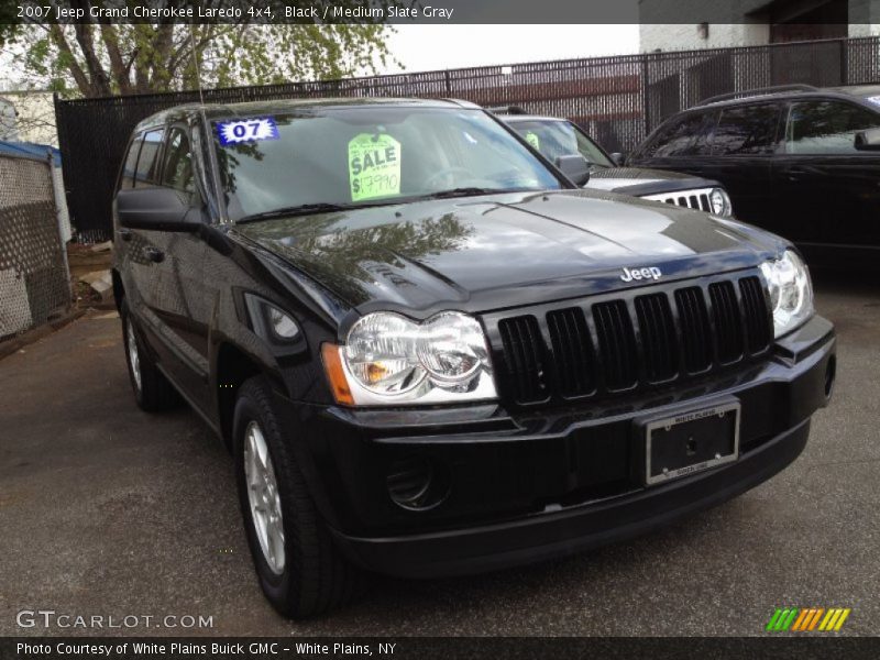 Black / Medium Slate Gray 2007 Jeep Grand Cherokee Laredo 4x4