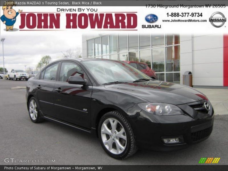 Black Mica / Black 2008 Mazda MAZDA3 s Touring Sedan
