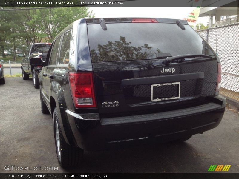 Black / Medium Slate Gray 2007 Jeep Grand Cherokee Laredo 4x4