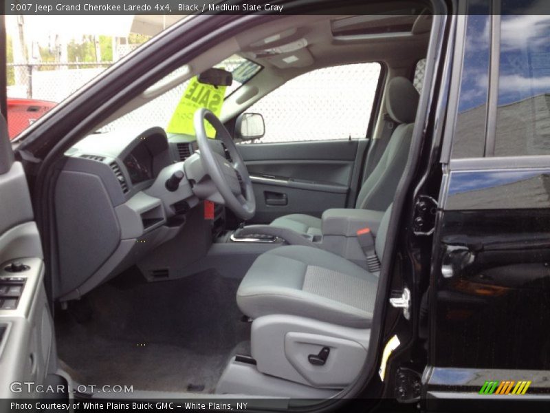 Black / Medium Slate Gray 2007 Jeep Grand Cherokee Laredo 4x4