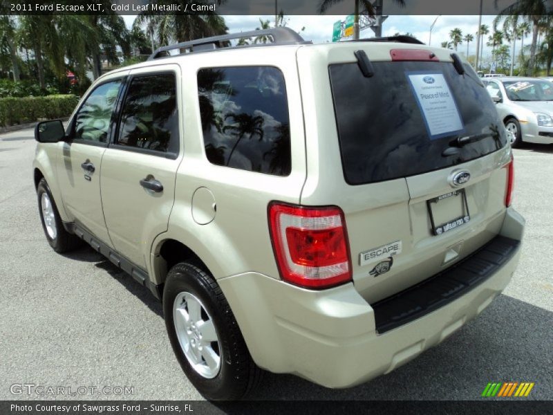 Gold Leaf Metallic / Camel 2011 Ford Escape XLT