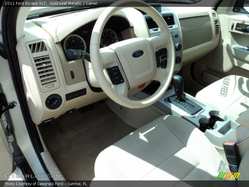 Gold Leaf Metallic / Camel 2011 Ford Escape XLT