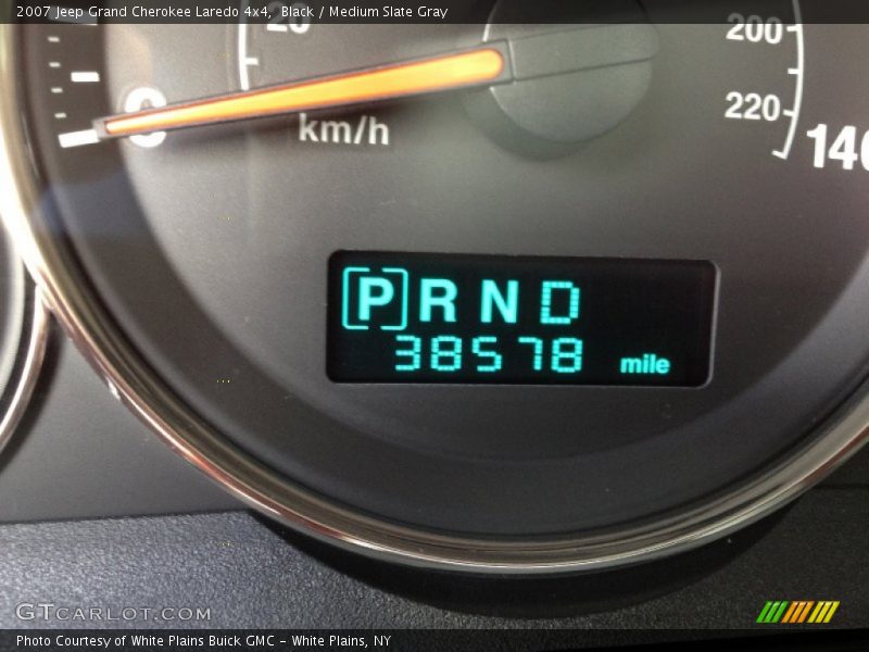 Black / Medium Slate Gray 2007 Jeep Grand Cherokee Laredo 4x4