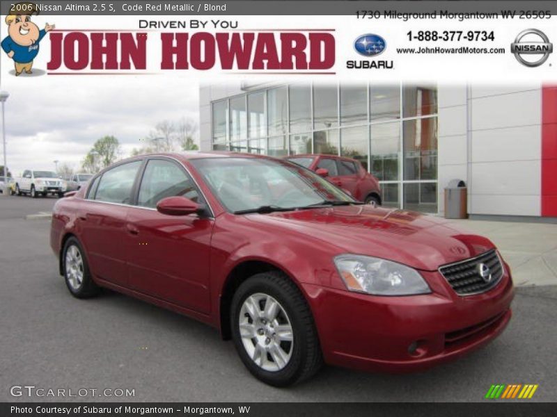 Code Red Metallic / Blond 2006 Nissan Altima 2.5 S