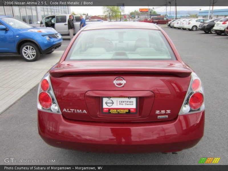 Code Red Metallic / Blond 2006 Nissan Altima 2.5 S