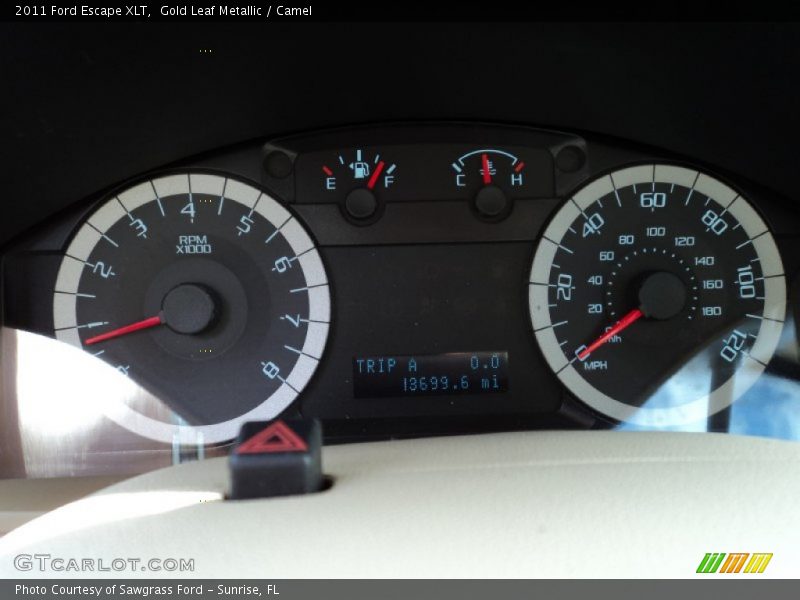 Gold Leaf Metallic / Camel 2011 Ford Escape XLT