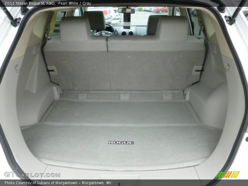 Pearl White / Gray 2011 Nissan Rogue SL AWD