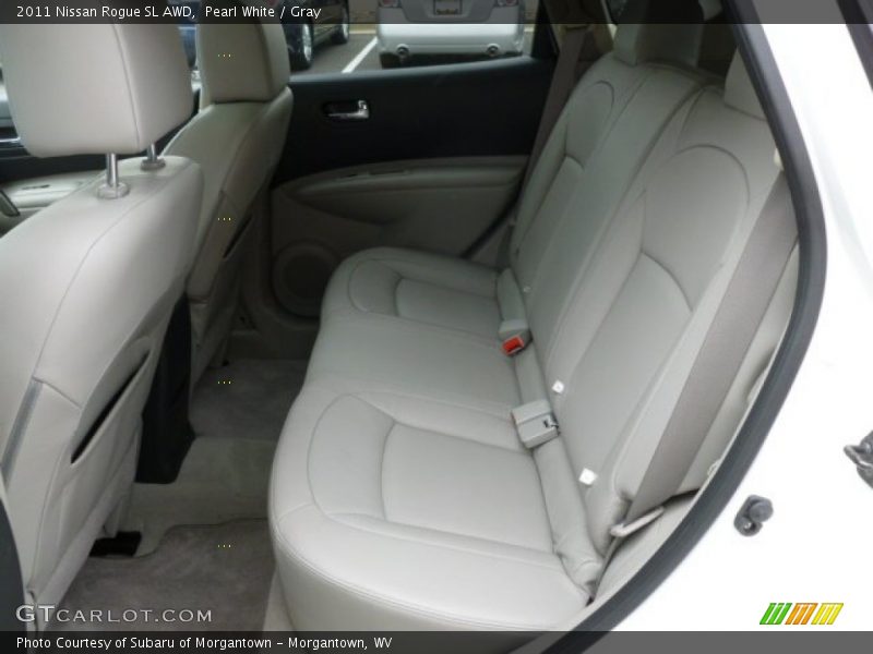 Pearl White / Gray 2011 Nissan Rogue SL AWD
