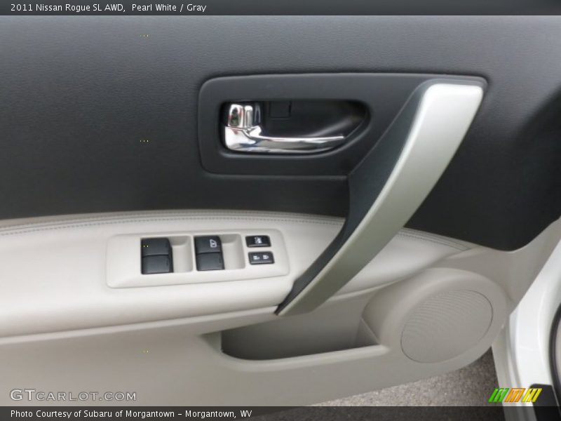 Pearl White / Gray 2011 Nissan Rogue SL AWD