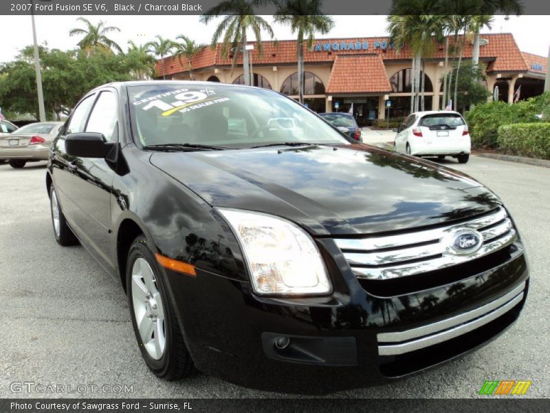 Black / Charcoal Black 2007 Ford Fusion SE V6