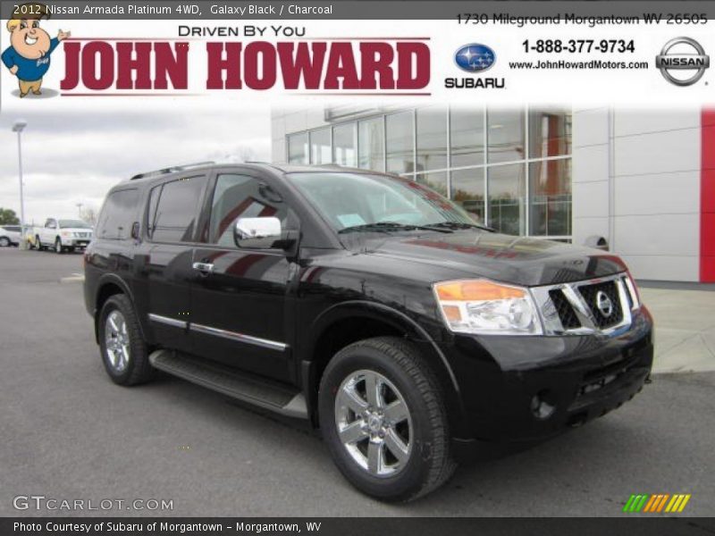 Galaxy Black / Charcoal 2012 Nissan Armada Platinum 4WD