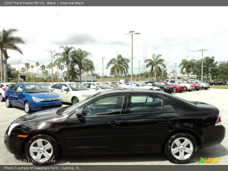 Black / Charcoal Black 2007 Ford Fusion SE V6