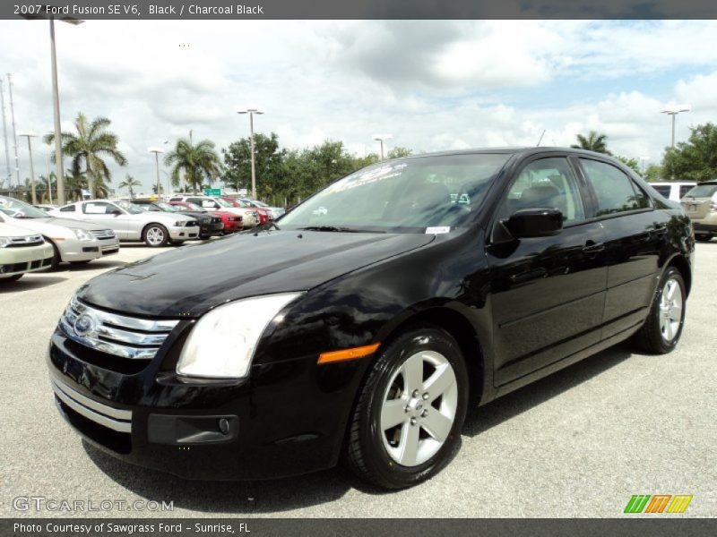 Black / Charcoal Black 2007 Ford Fusion SE V6