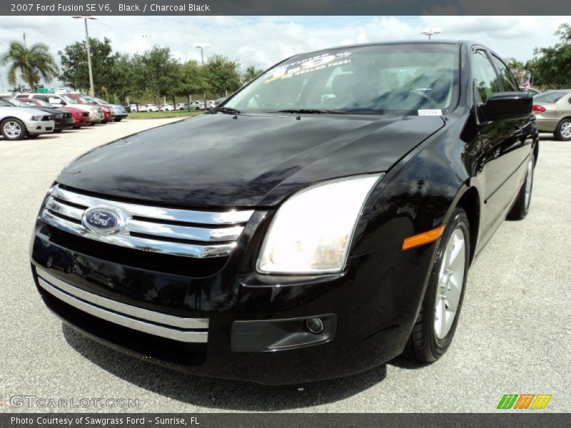 Black / Charcoal Black 2007 Ford Fusion SE V6