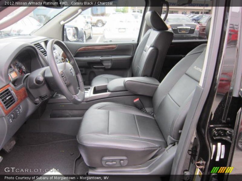  2012 Armada Platinum 4WD Charcoal Interior