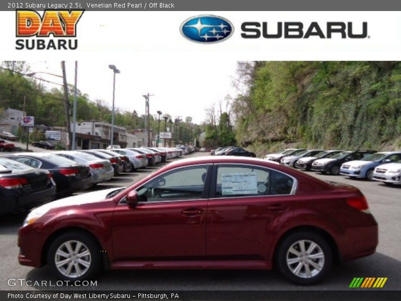 Venetian Red Pearl / Off Black 2012 Subaru Legacy 2.5i